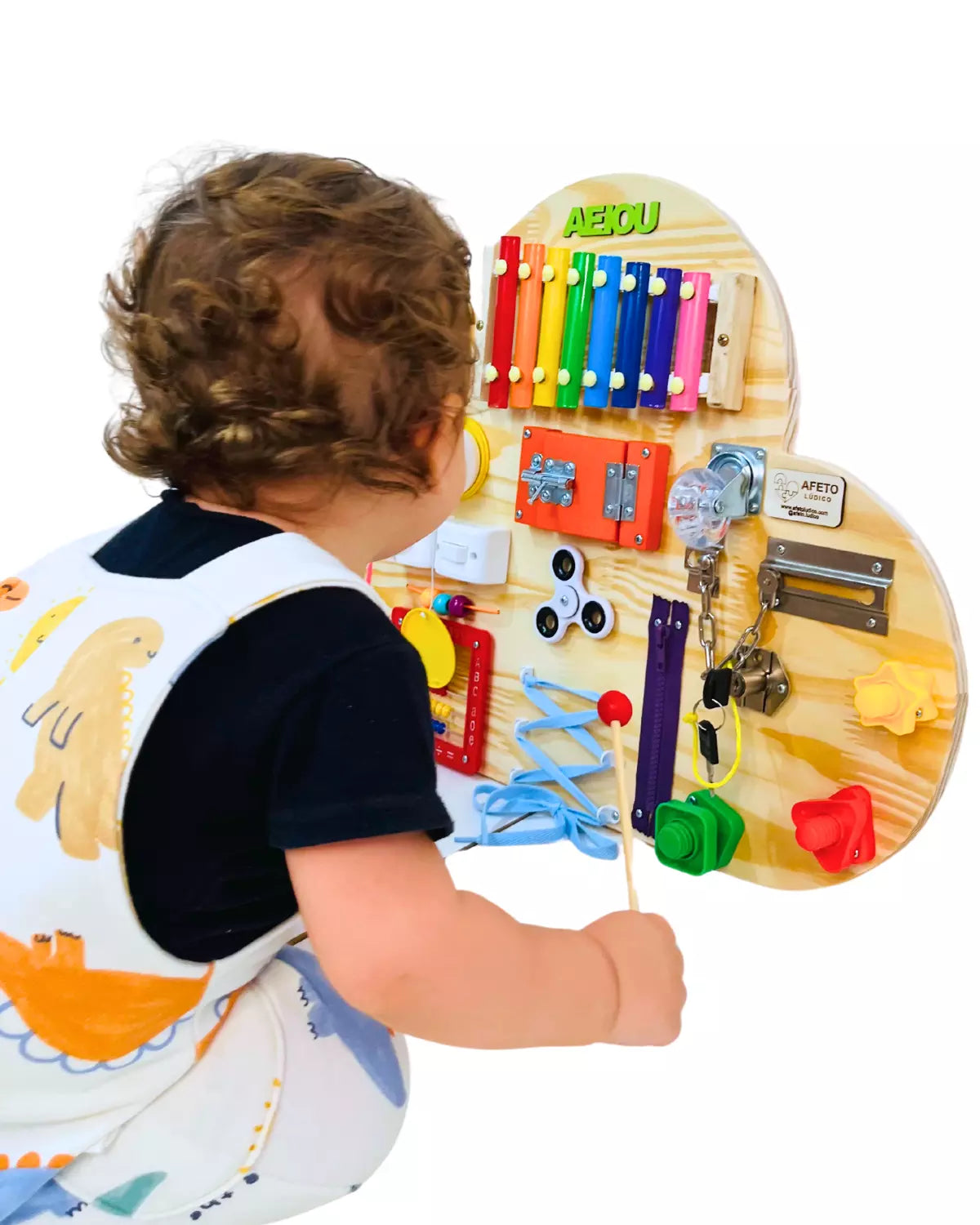 Painel Montessori Nuvem Ludii | Estímulo Sensorial & Criatividade