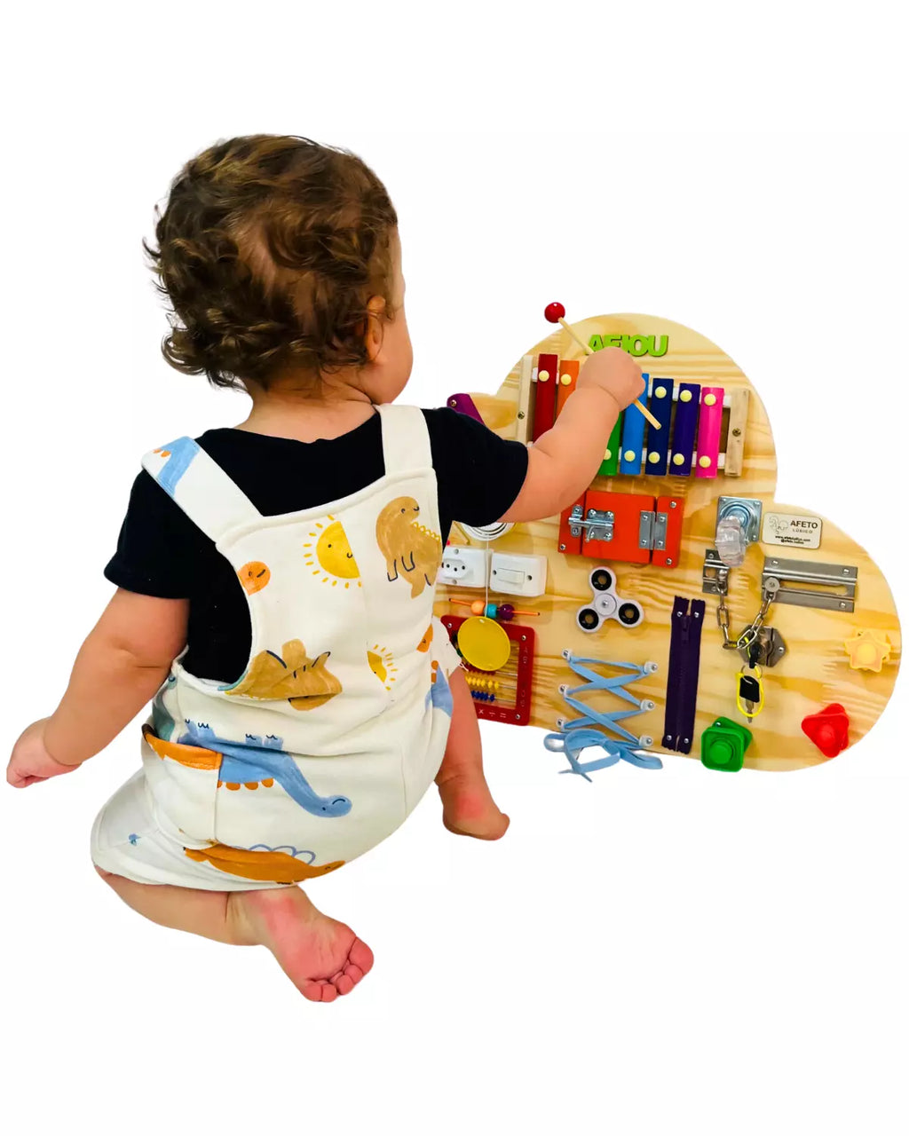 Painel Montessori Nuvem Ludii | Estímulo Sensorial & Criatividade