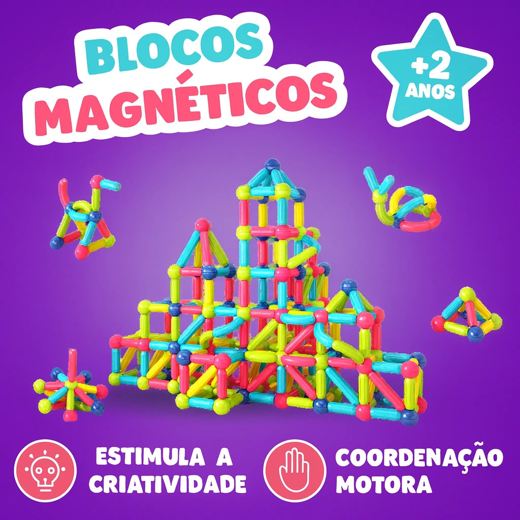 Blocos Magnéticos Ludii | Imaginações em Movimento