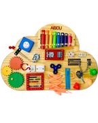 Painel Montessori Nuvem Ludii | Estímulo Sensorial & Criatividade