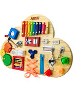 Painel Montessori Nuvem Ludii | Estímulo Sensorial & Criatividade