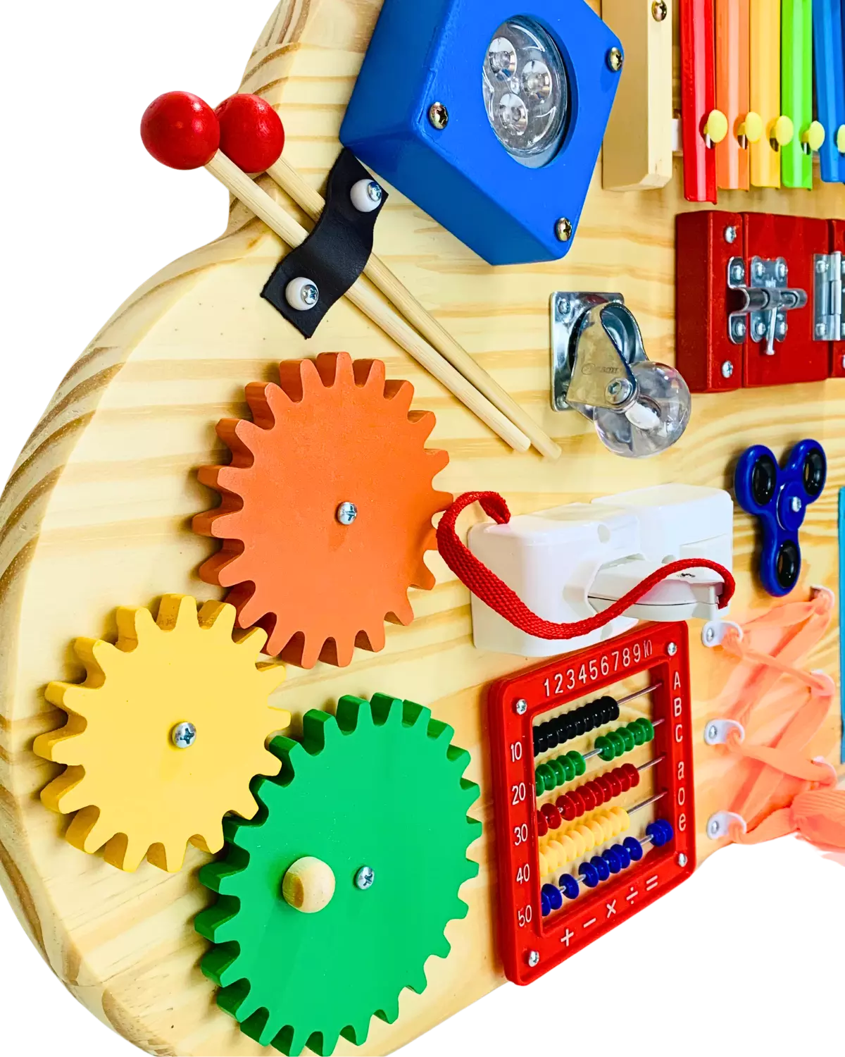 Painel Montessori Nuvem Ludii | Estímulo Sensorial & Criatividade