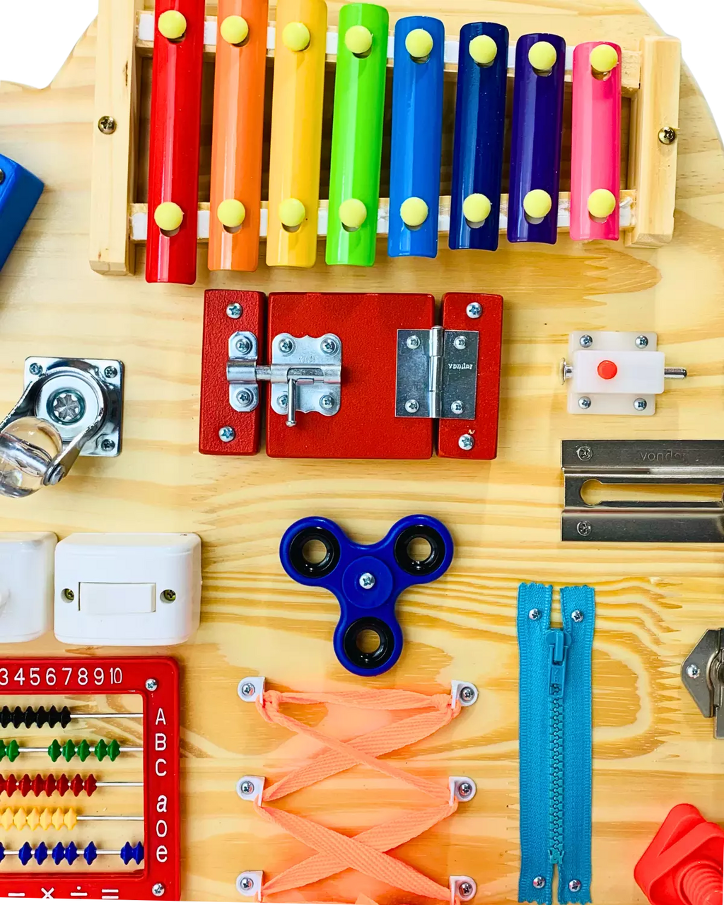 Painel Montessori Nuvem Ludii | Estímulo Sensorial & Criatividade