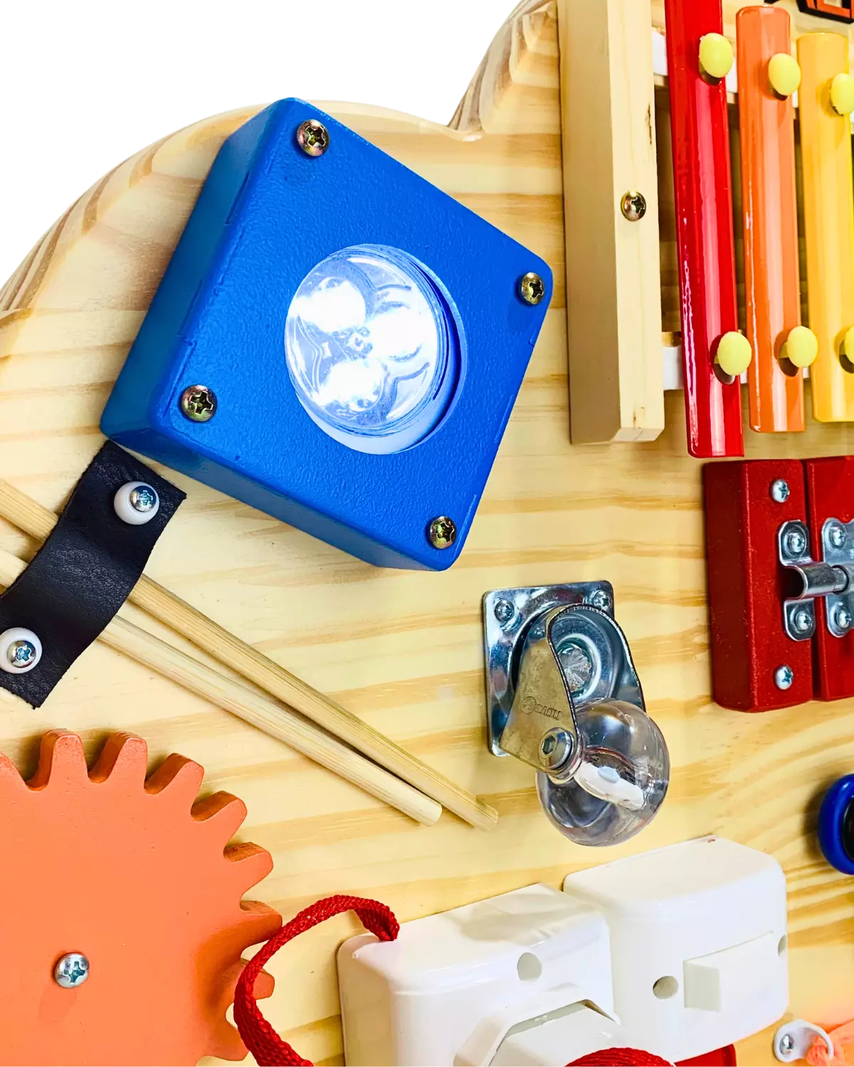 Painel Montessori Nuvem Ludii | Estímulo Sensorial & Criatividade