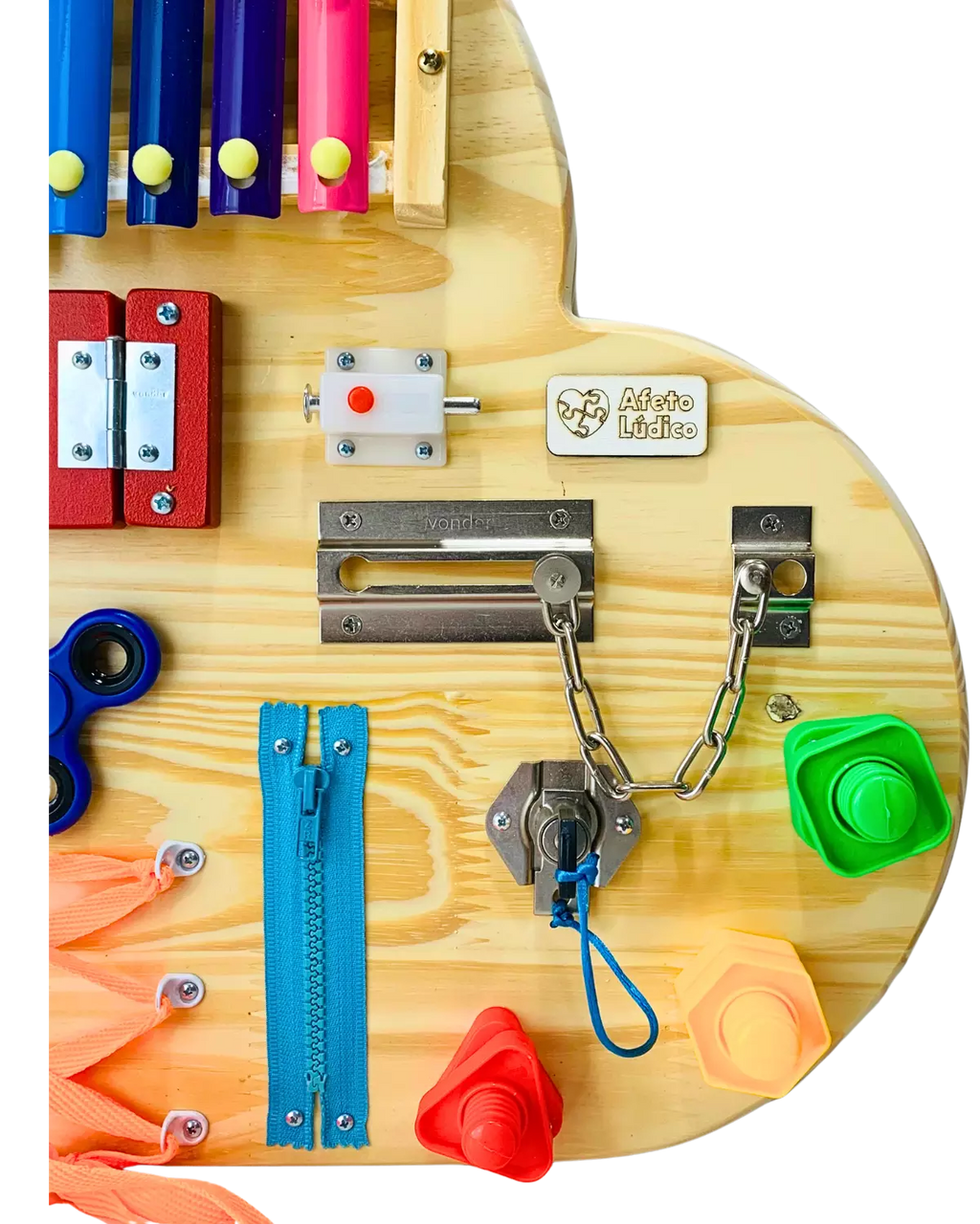 Painel Montessori Nuvem Ludii | Estímulo Sensorial & Criatividade