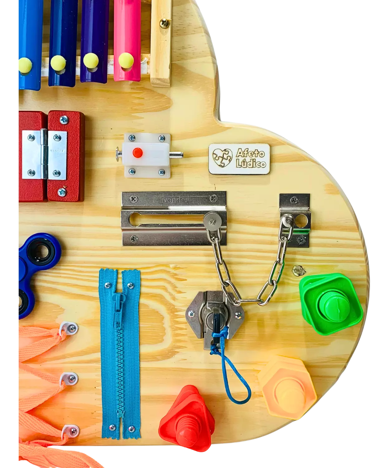 Painel Montessori Nuvem Ludii | Estímulo Sensorial & Criatividade