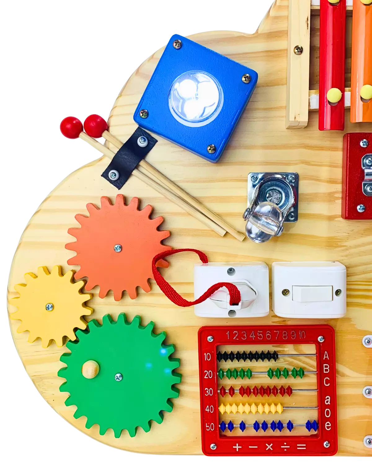 Painel Montessori Nuvem Ludii | Estímulo Sensorial & Criatividade