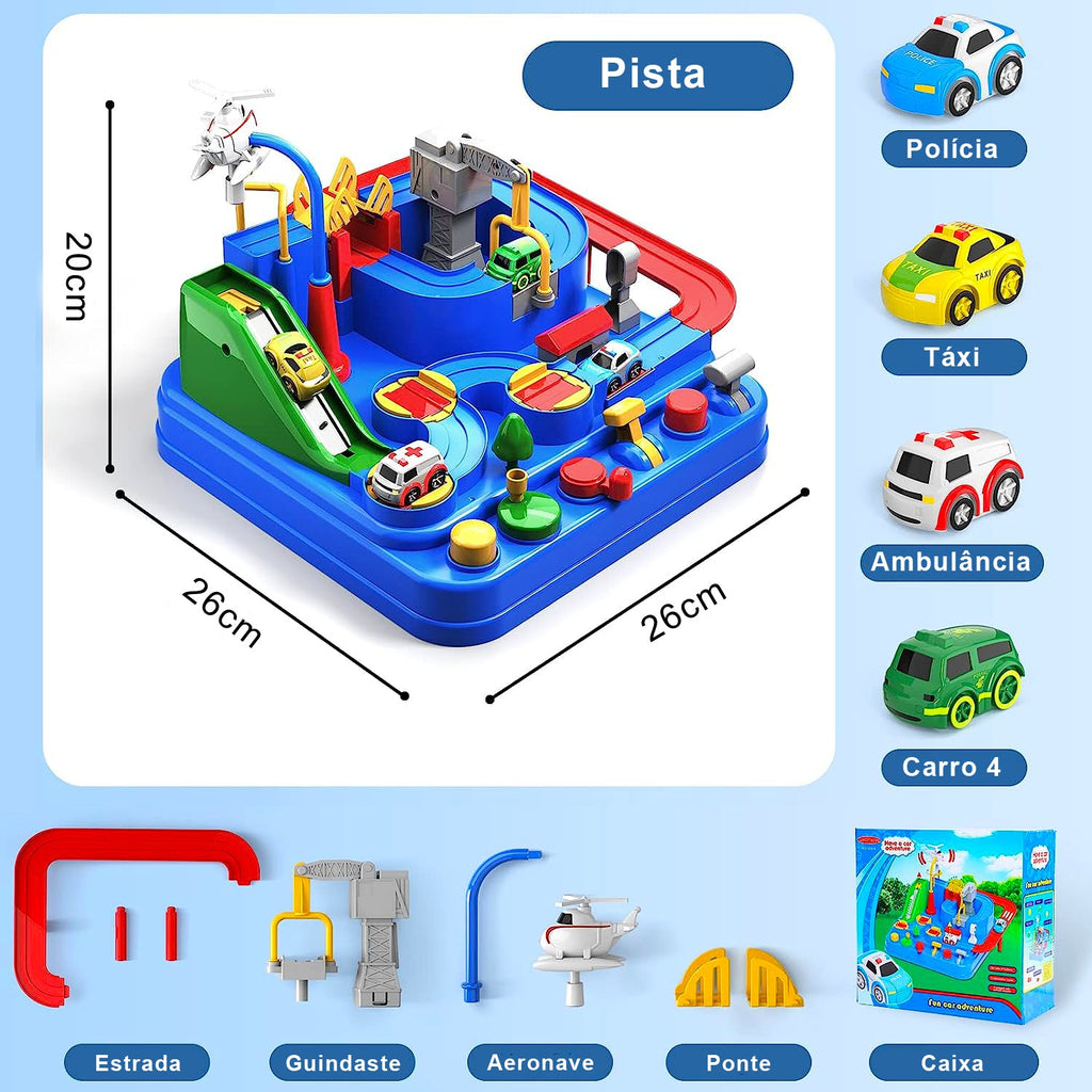 Pista de Carros Educativa Ludii | 8 Desafios