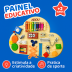 Painel Montessori Nuvem Ludii | Estímulo Sensorial & Criatividade