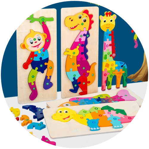 Quebra Cabeça de Madeira 3D - Aprendendo com Diversão!