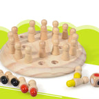 Jogo de Memória em Madeira - Montessori Brinquedos