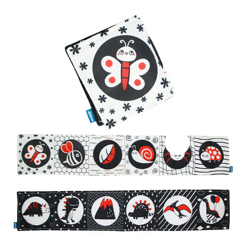 Ludii Livro de Contraste em Pano | Estímulo Visual para Bebês