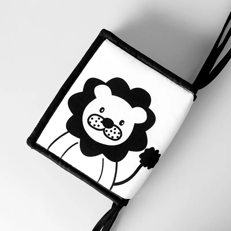 Ludii Livro de Contraste em Pano | Estímulo Visual para Bebês