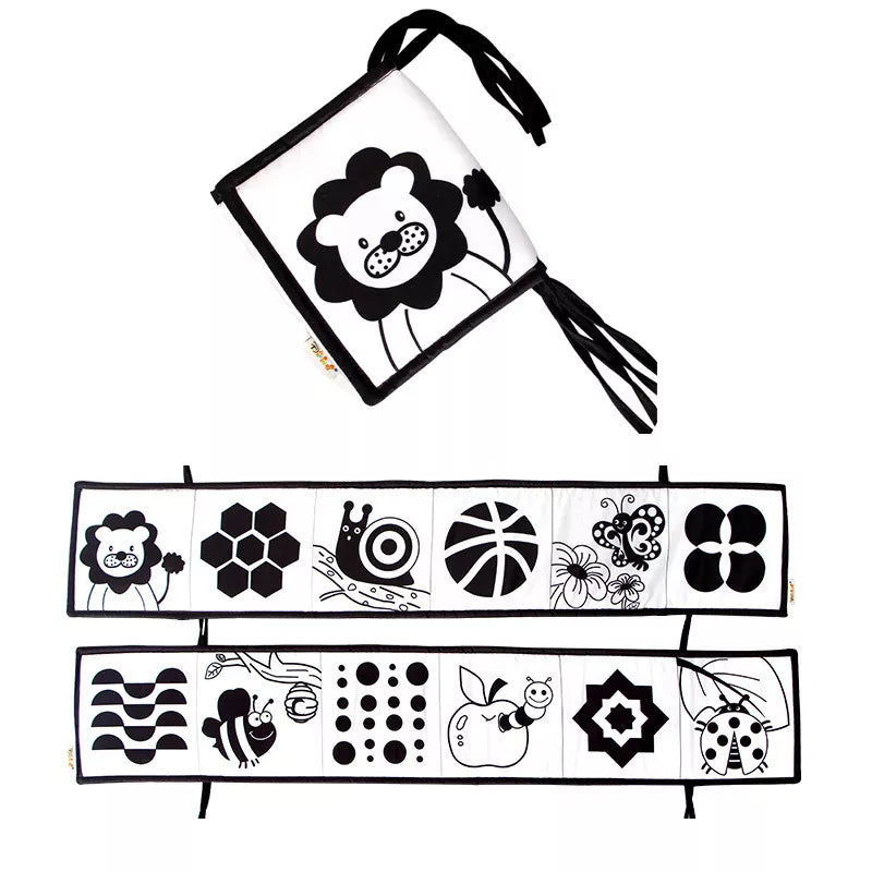 Ludii Livro de Contraste em Pano | Estímulo Visual para Bebês