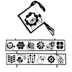 Ludii Livro de Contraste em Pano | Estímulo Visual para Bebês