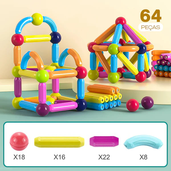 Blocos Magnéticos Ludii | Imaginações em Movimento