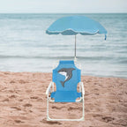 Cadeira Infantil Dobrável com Guarda-Sol Bumbaloo