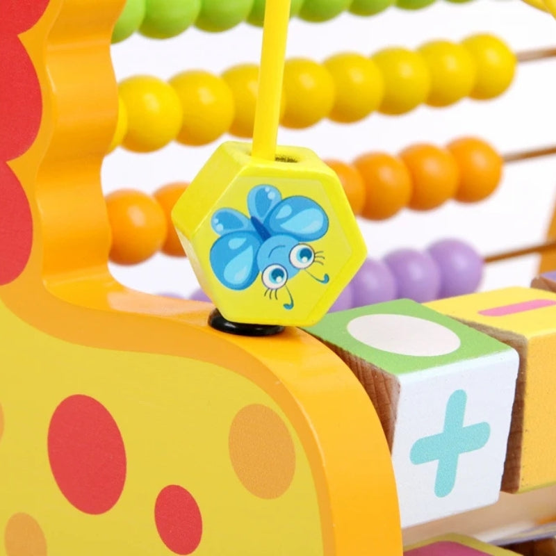 Labirinto Educativo Ludii 3 em 1 | Ábaco, Aramado e Cubo Giratório