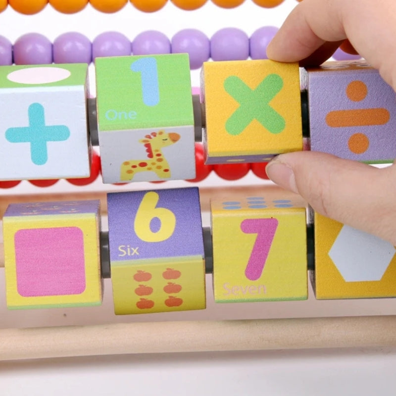 Labirinto Educativo Ludii 3 em 1 | Ábaco, Aramado e Cubo Giratório