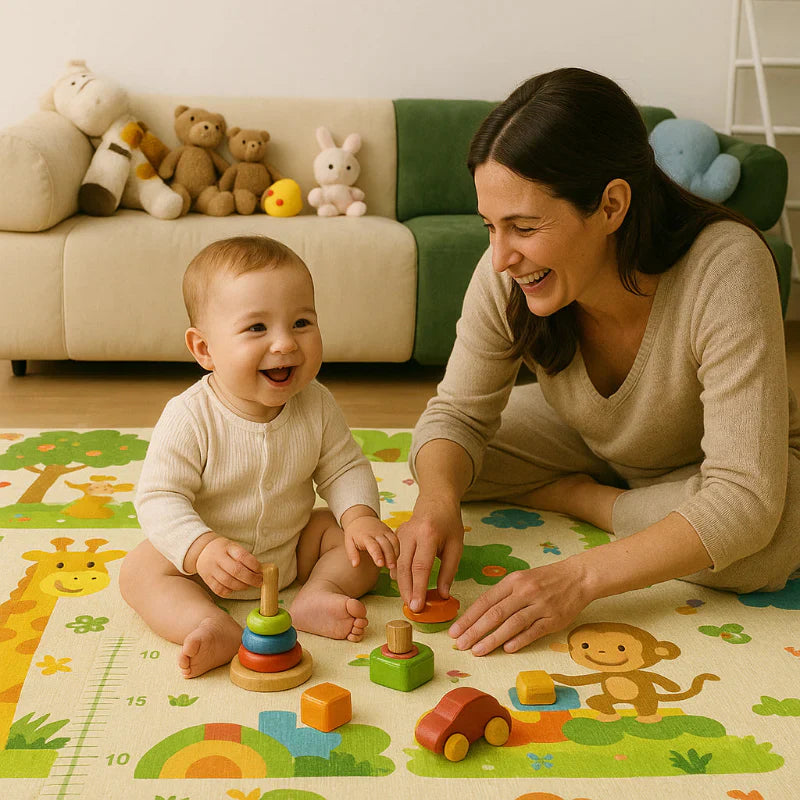 Tapete Sensorial Dupla Face Ludii | Conforto e Diversão para Bebês